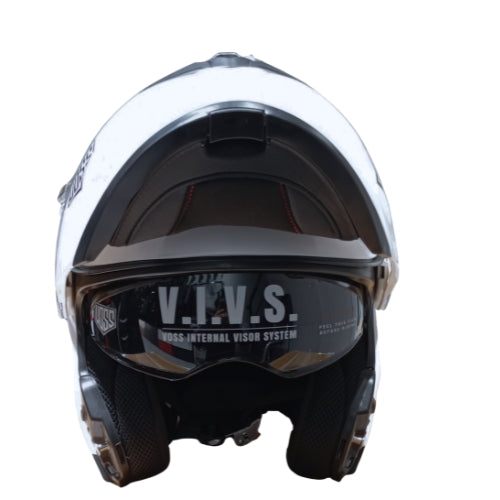 Casco VOSS Abatible Blanco