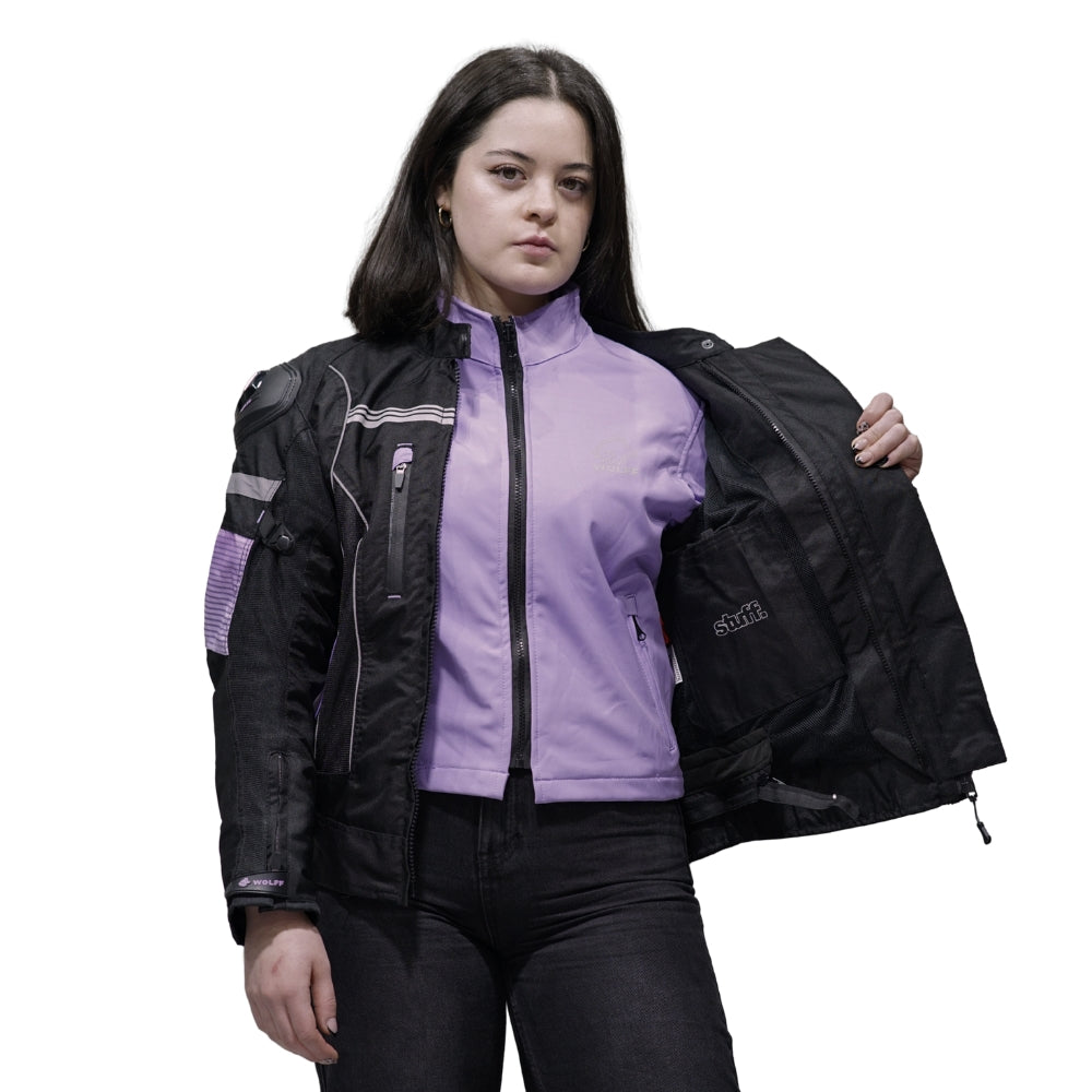 Chaqueta Moto 3x1 Cordura + Softshell Isabelle