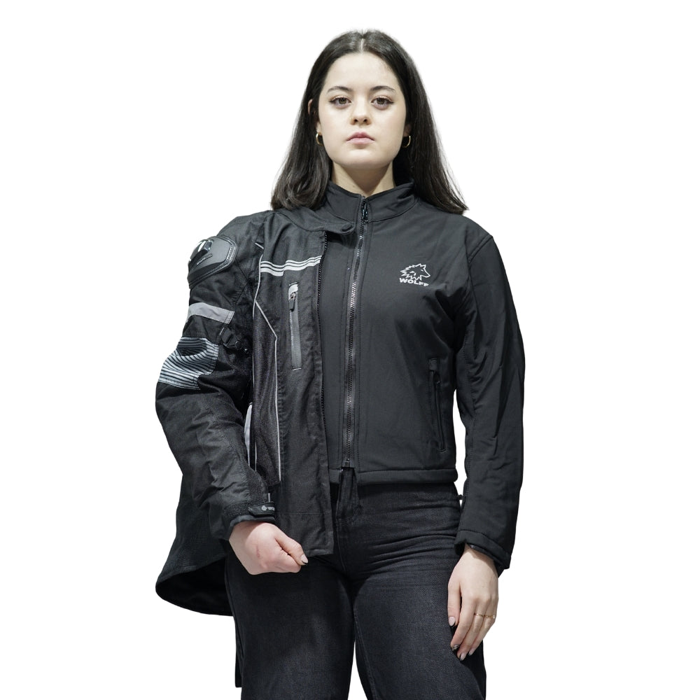 Chaqueta Moto 3x1 Cordura + Softshell Indira
