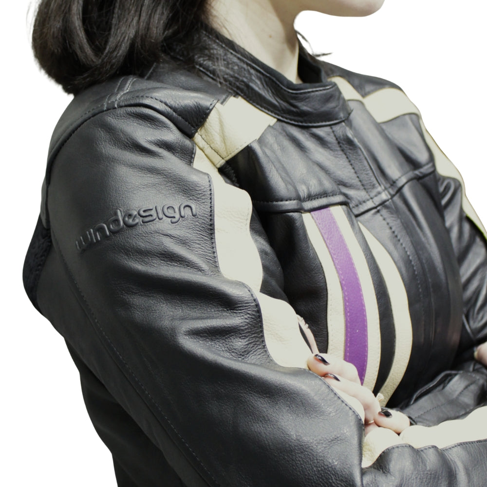 Chaqueta motorista Pollux Lila