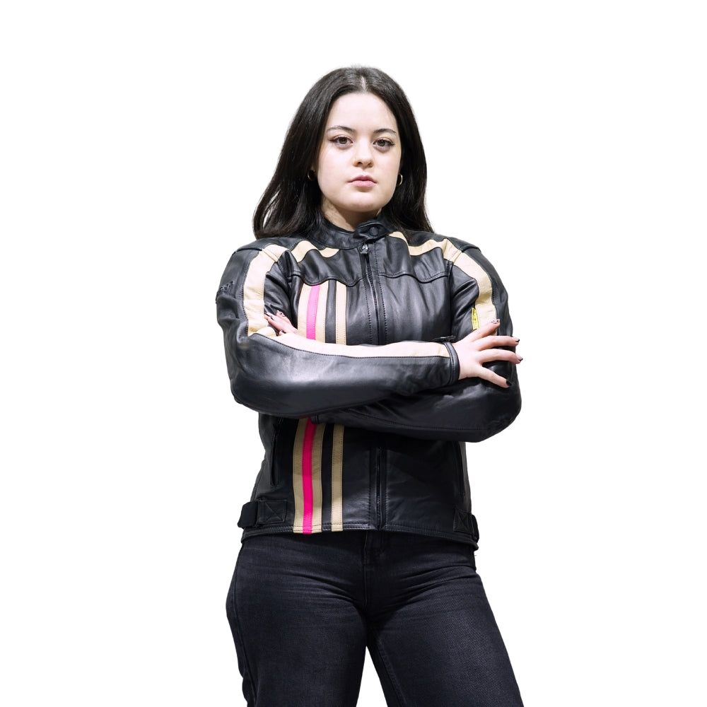 Chaqueta motorista Pollux Fucsia
