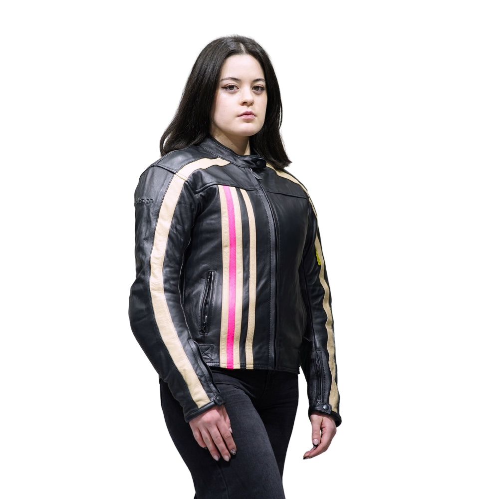 Chaqueta motorista Pollux Fucsia
