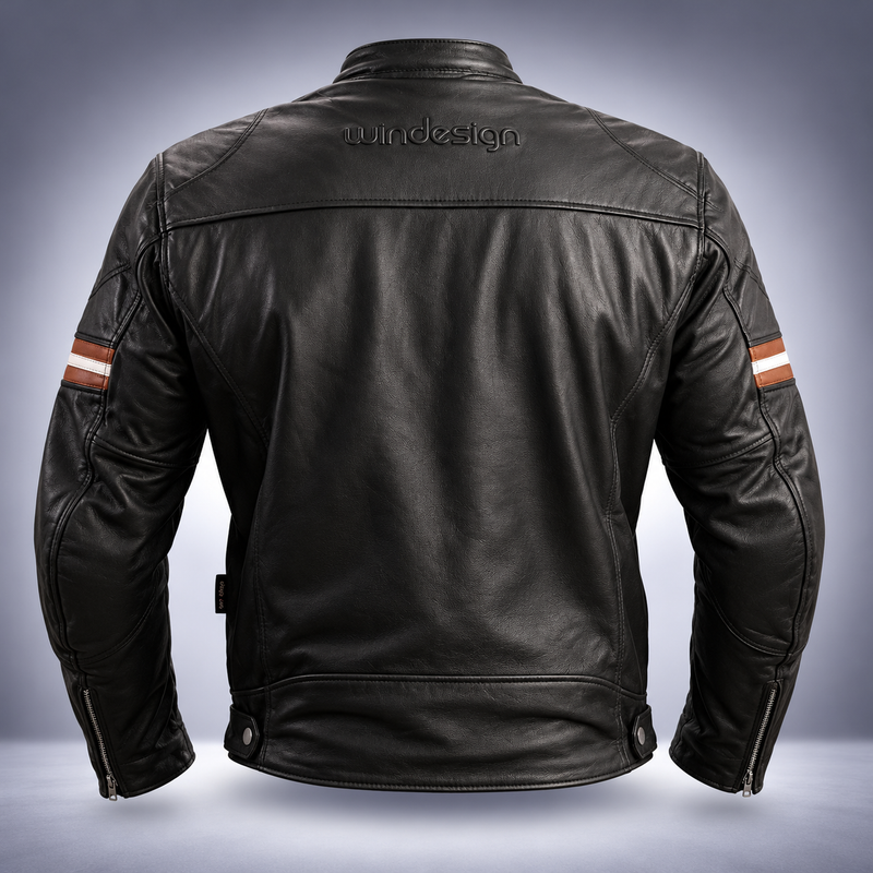 Chaqueta motorista Cuero Modelo Argos