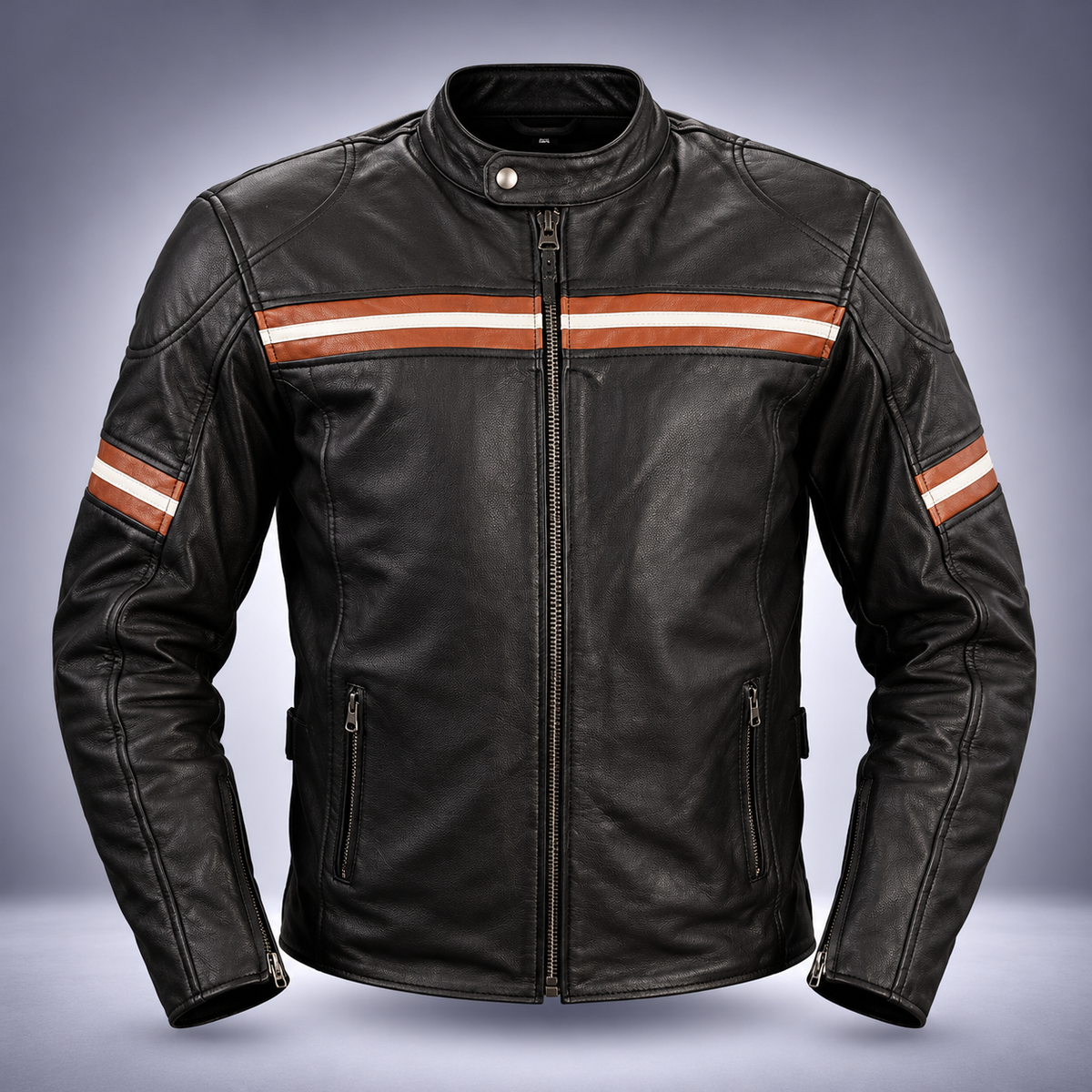 Chaqueta motorista Cuero Modelo Argos