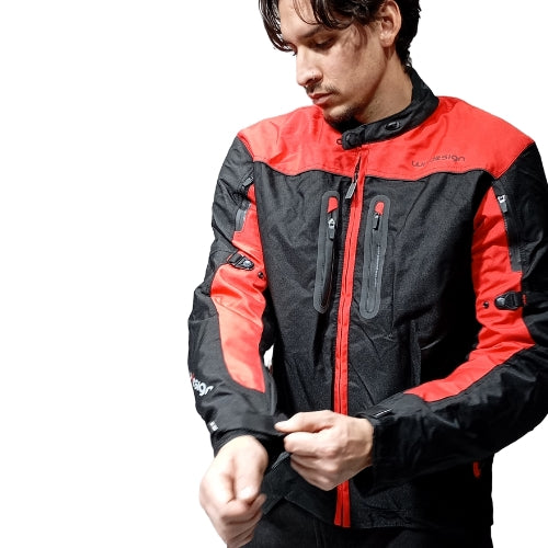 Chaqueta motorista Windesign - MK RED