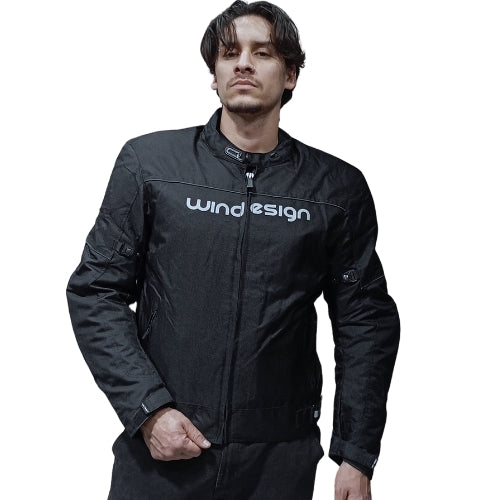 Chaqueta motorista Windesign - MK Black