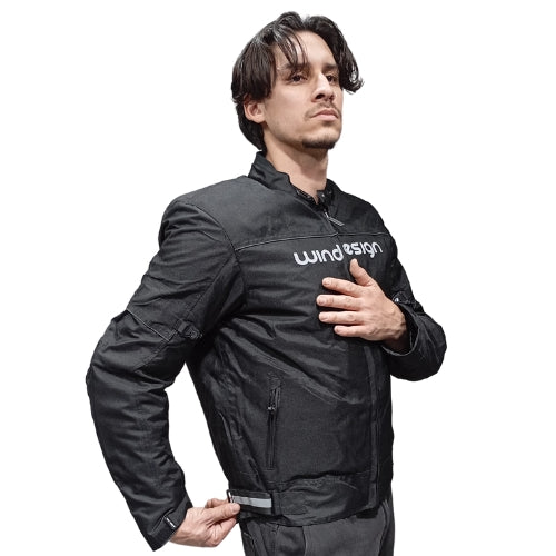 Chaqueta motorista Windesign - MK Black