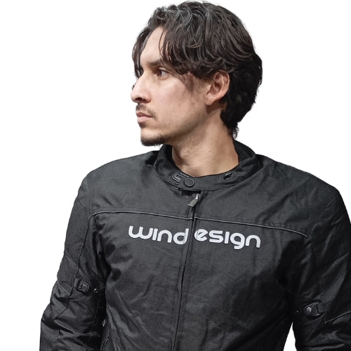 Chaqueta motorista Windesign - MK Black