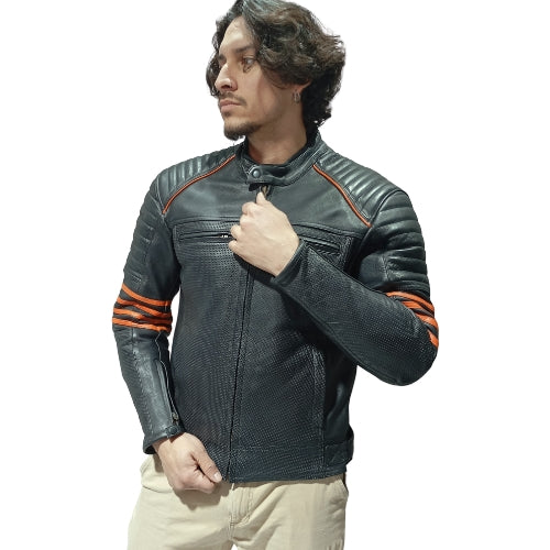 Chaqueta Motorista Cuero Atacama