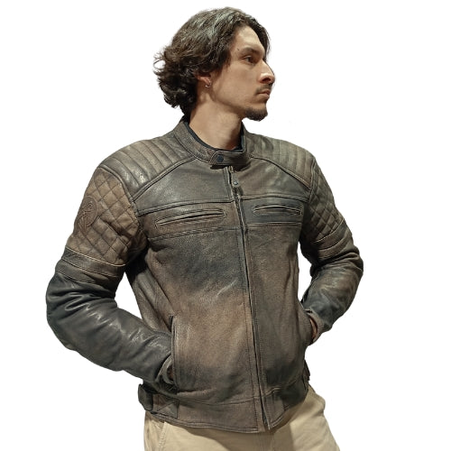 Chaqueta motorista Cuero Modelo Oregon