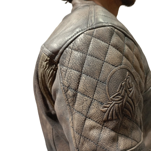 Chaqueta motorista Cuero Modelo Oregon