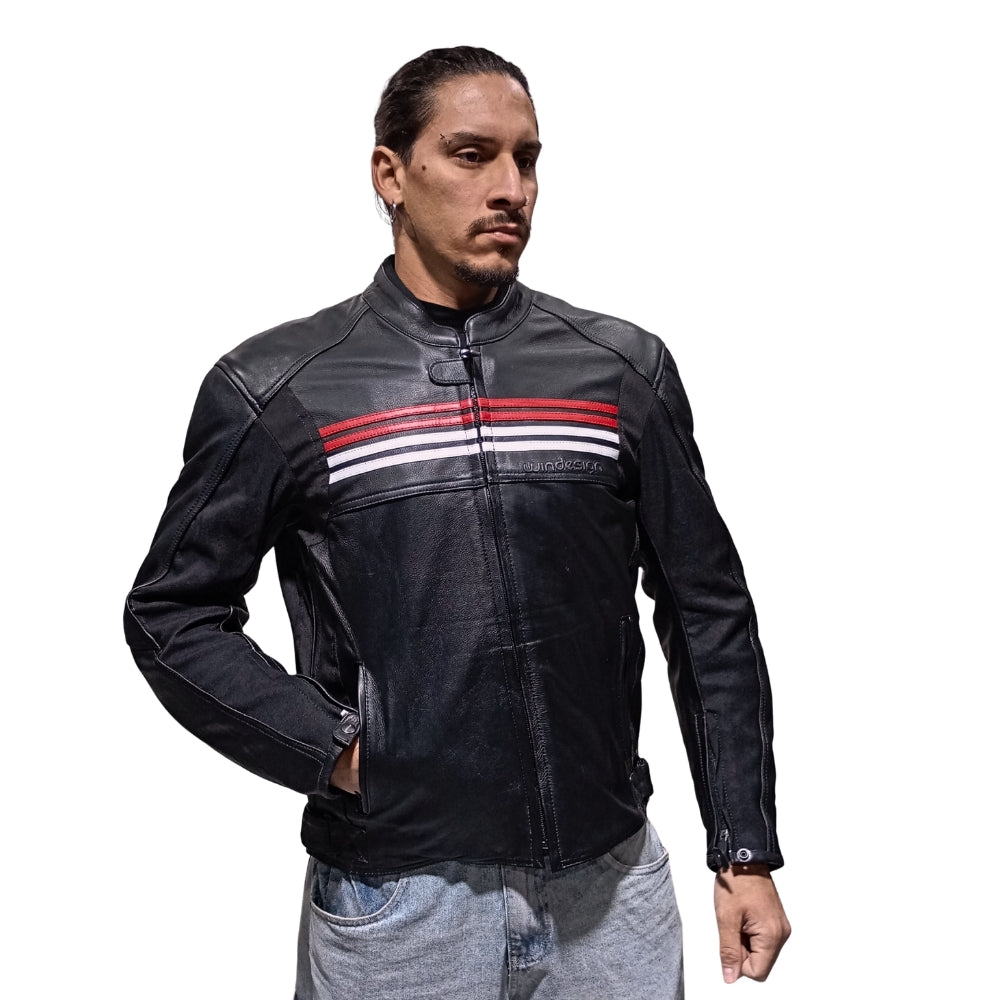 Chaqueta Cuero Saturno-  4 Estaciones