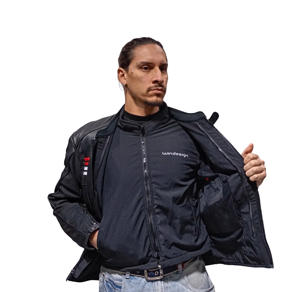 Chaqueta Cuero Saturno-  4 Estaciones
