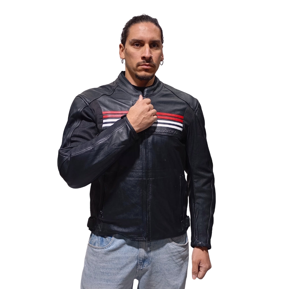Chaqueta Cuero Saturno-  4 Estaciones