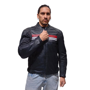Chaqueta Cuero Saturno-  4 Estaciones