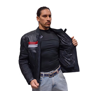 Chaqueta Cuero Saturno-  4 Estaciones