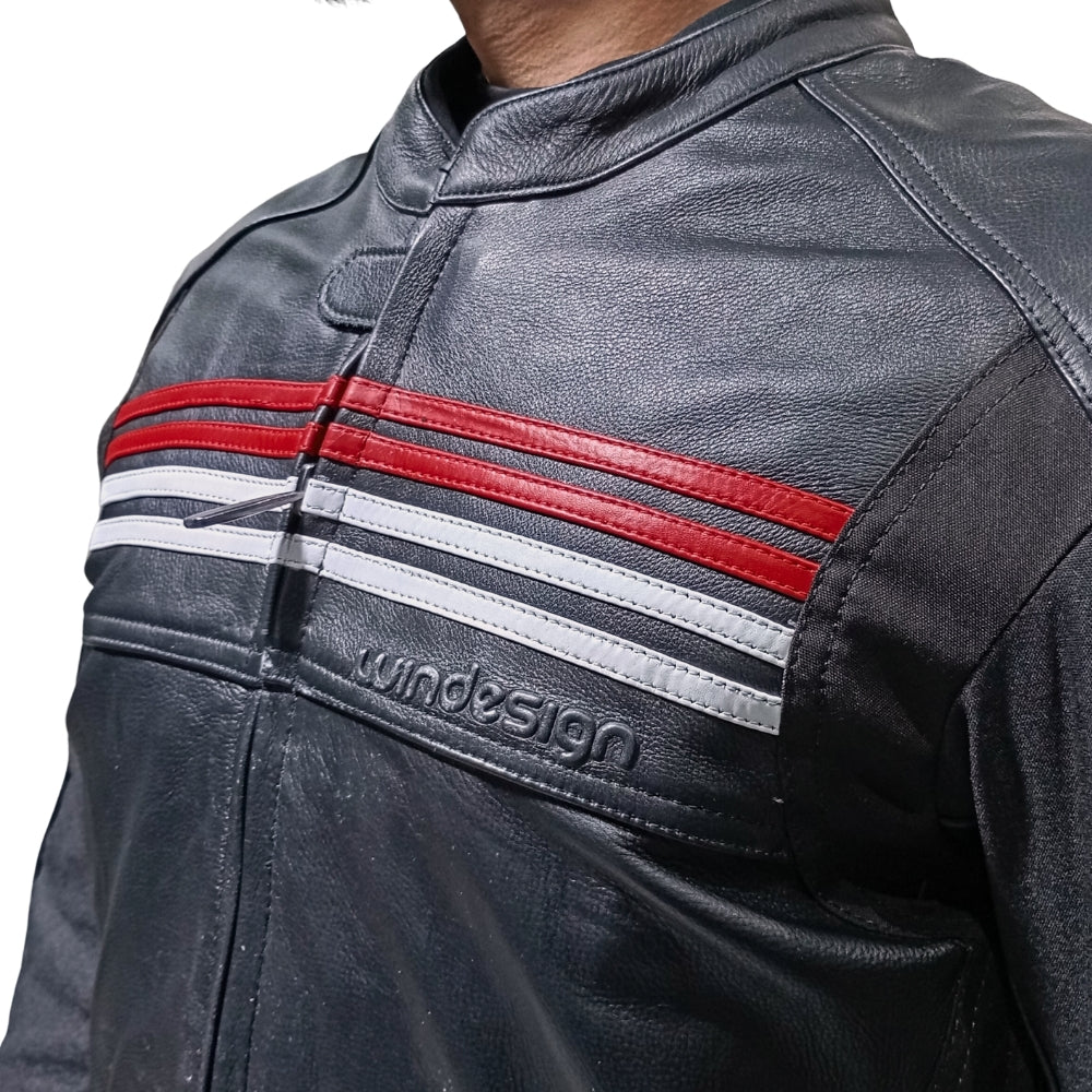Chaqueta Cuero Saturno-  4 Estaciones