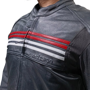 Chaqueta Cuero Saturno-  4 Estaciones