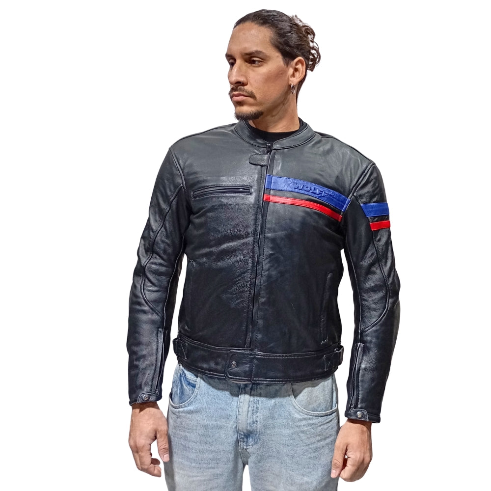 Chaqueta Moto Cuero Júpiter -  4 Estaciones