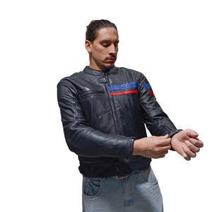 Chaqueta Moto Cuero Júpiter -  4 Estaciones