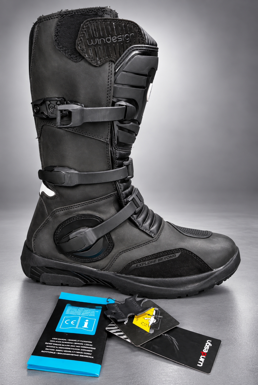 Bota ADVENTURE NEGRA LARGA, WINDESIGN