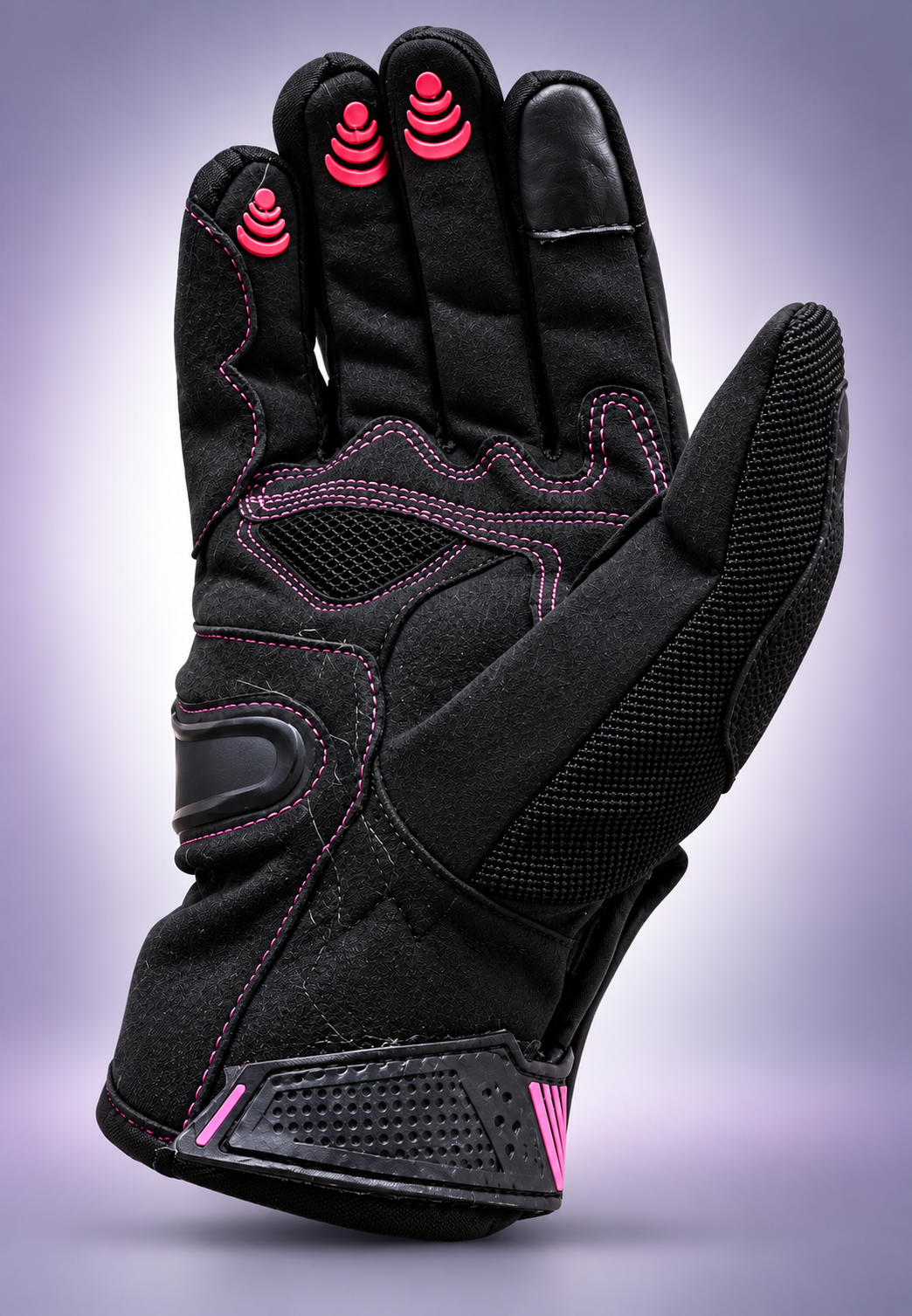 Guante Cuero Mujer Morgan Pink