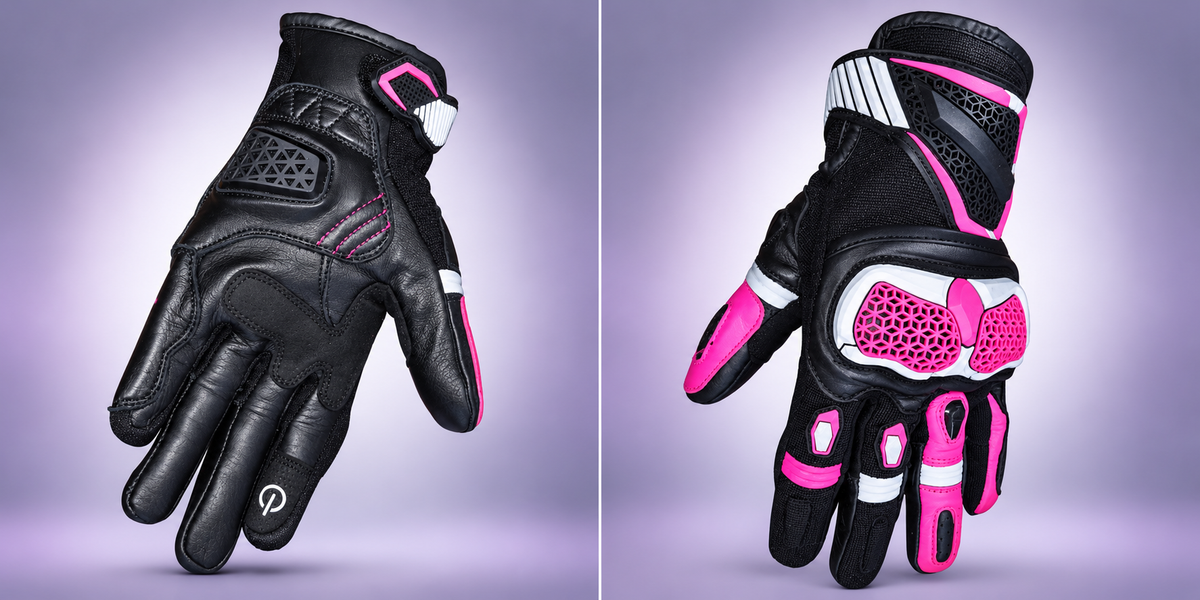 Guante Cuero Mujer Protex Pink