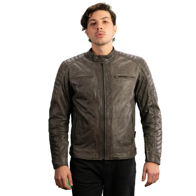Chaqueta motorista Cuero Hanga Roa