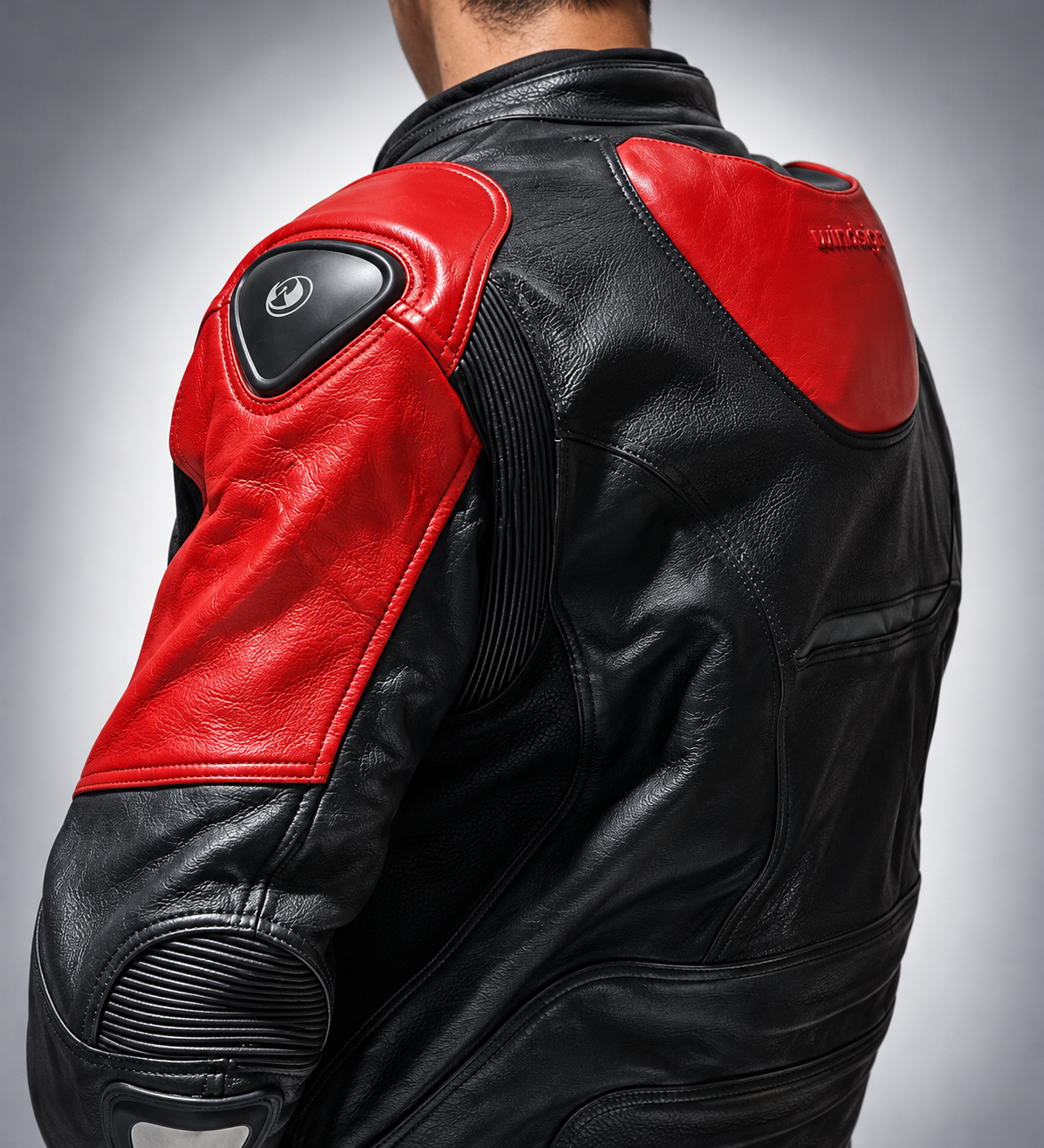 Chaqueta Moto Cuero MERCURY, con Joroba (Hump)