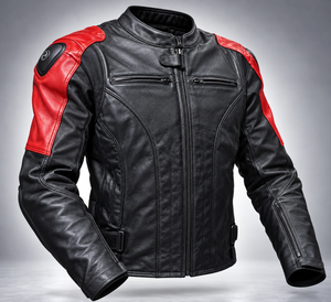 Chaqueta Moto Cuero MERCURY, con Joroba (Hump)