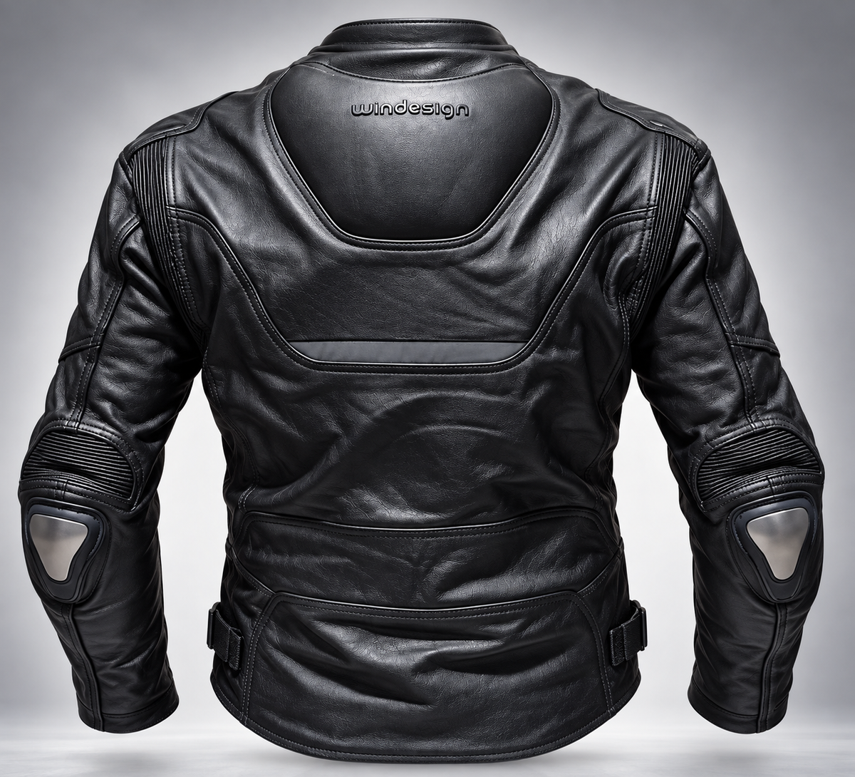 Chaqueta Moto Cuero Mercurio con Joroba Hump