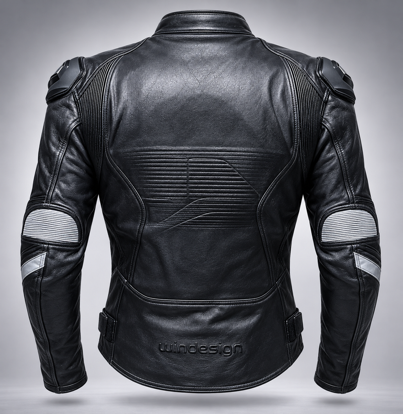 Chaqueta Moto Cuero Neptuno -  4 Estaciones