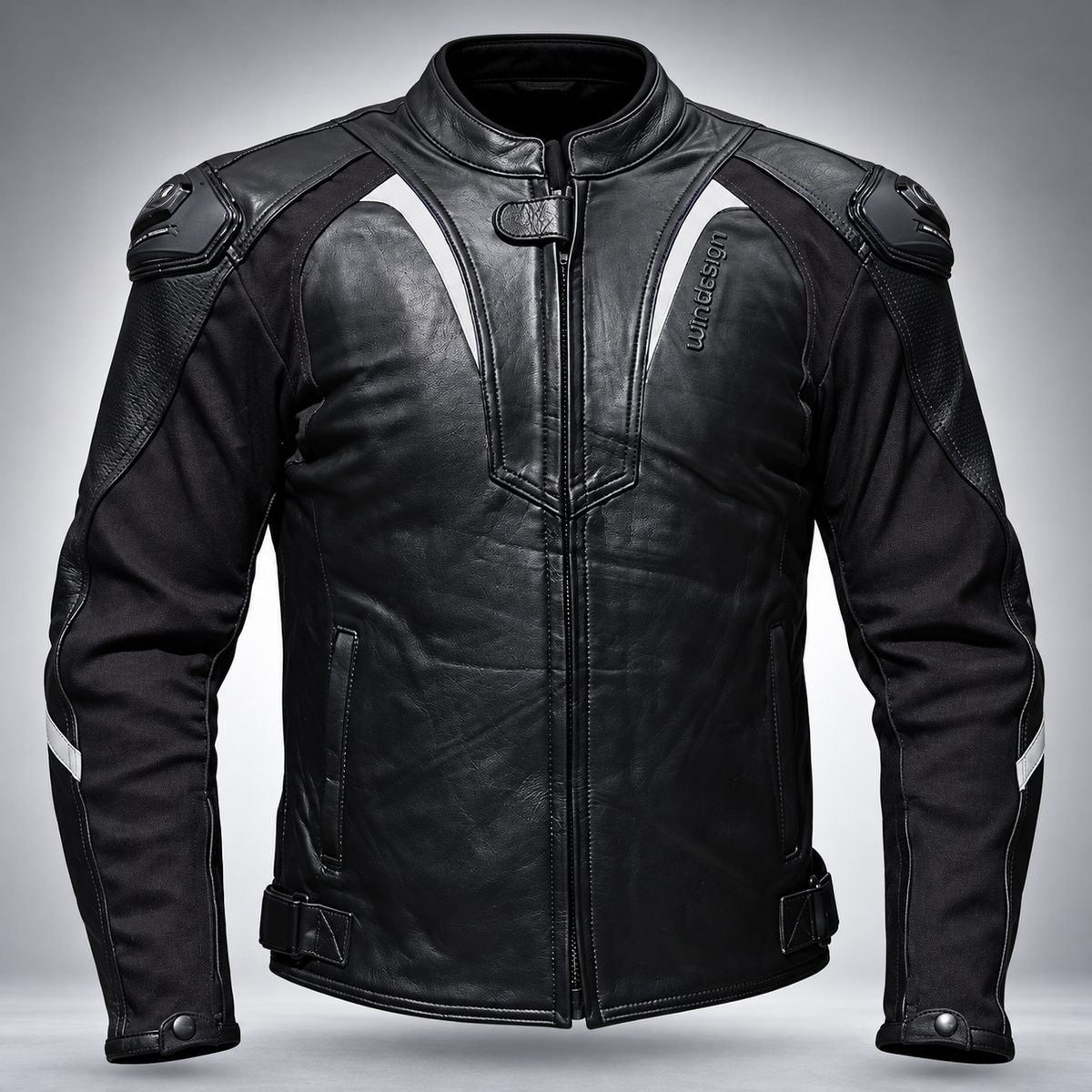 Chaqueta Moto Cuero Neptuno -  4 Estaciones