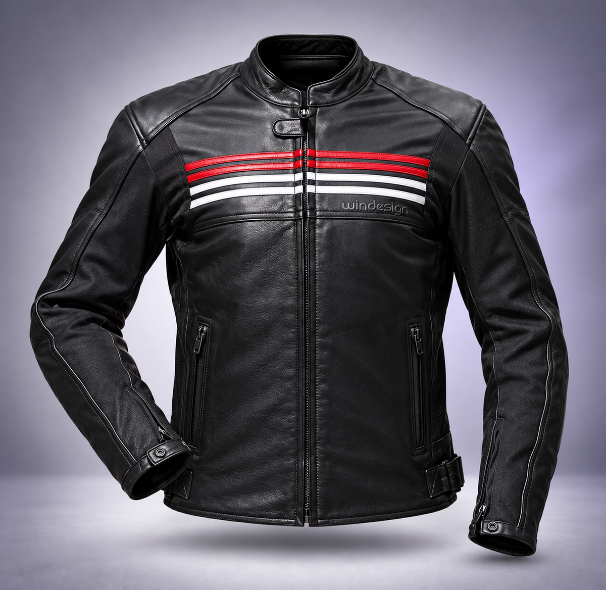 Chaqueta Cuero Saturno-  4 Estaciones