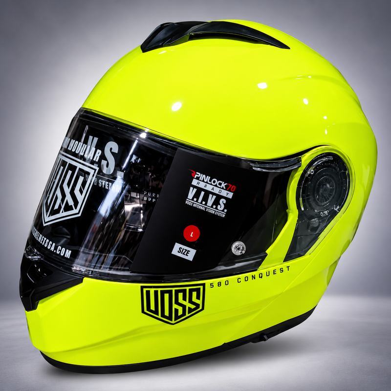 Casco VOSS Abatible Modelo 580 flúor